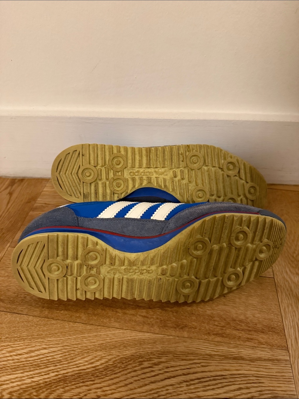 adidas SL 72 Royal Blue and White Retro Sneakers - Picture 3 of 4